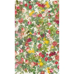 Fototapete Floral Landhaus Grün Rosa Creme 39864-1