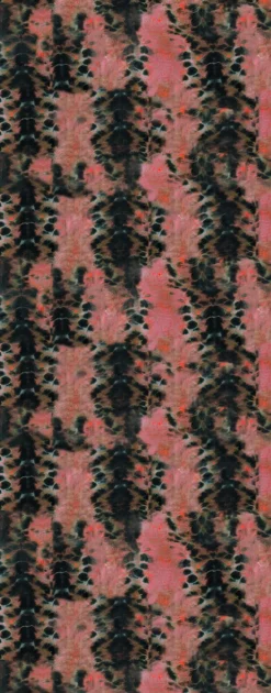 Fototapete Floral Ranken Muster orange schwarz Marburg