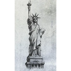 Fototapete Freiheitsstatue New York Grau 2517N-81