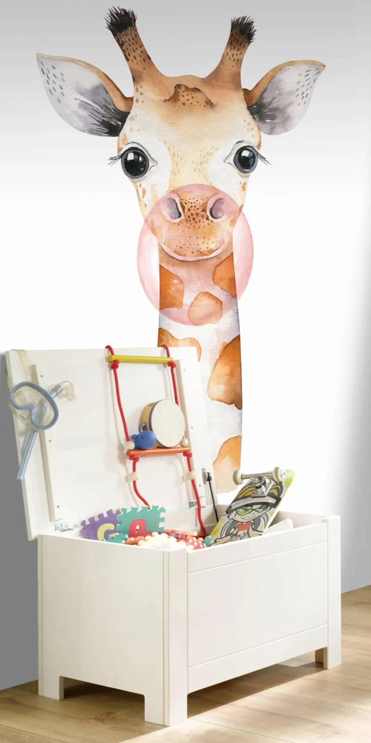 Fototapete Giraffe Beige Weiß 253306 Rasch Kindertapete