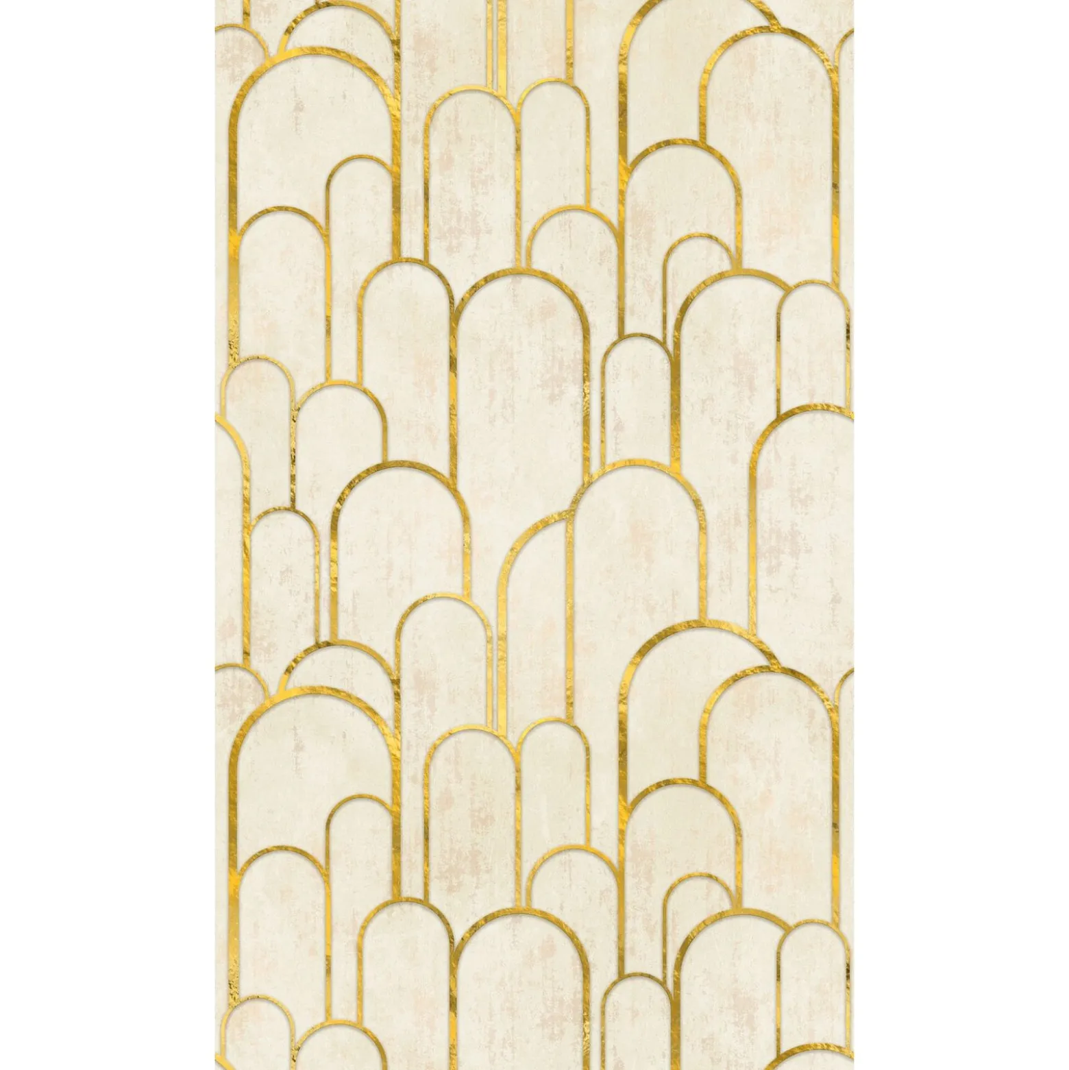 Fototapete Grafik Bögen Creme Beige Gold 39857-1