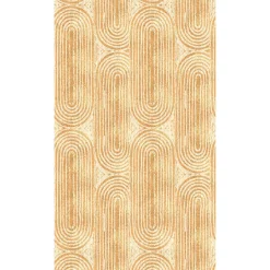 Fototapete Grafik Retro Muster Orange Beige 39868-1