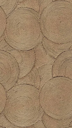 Fototapete Grafisch Kreise Geflecht Beige Braun 79218-1