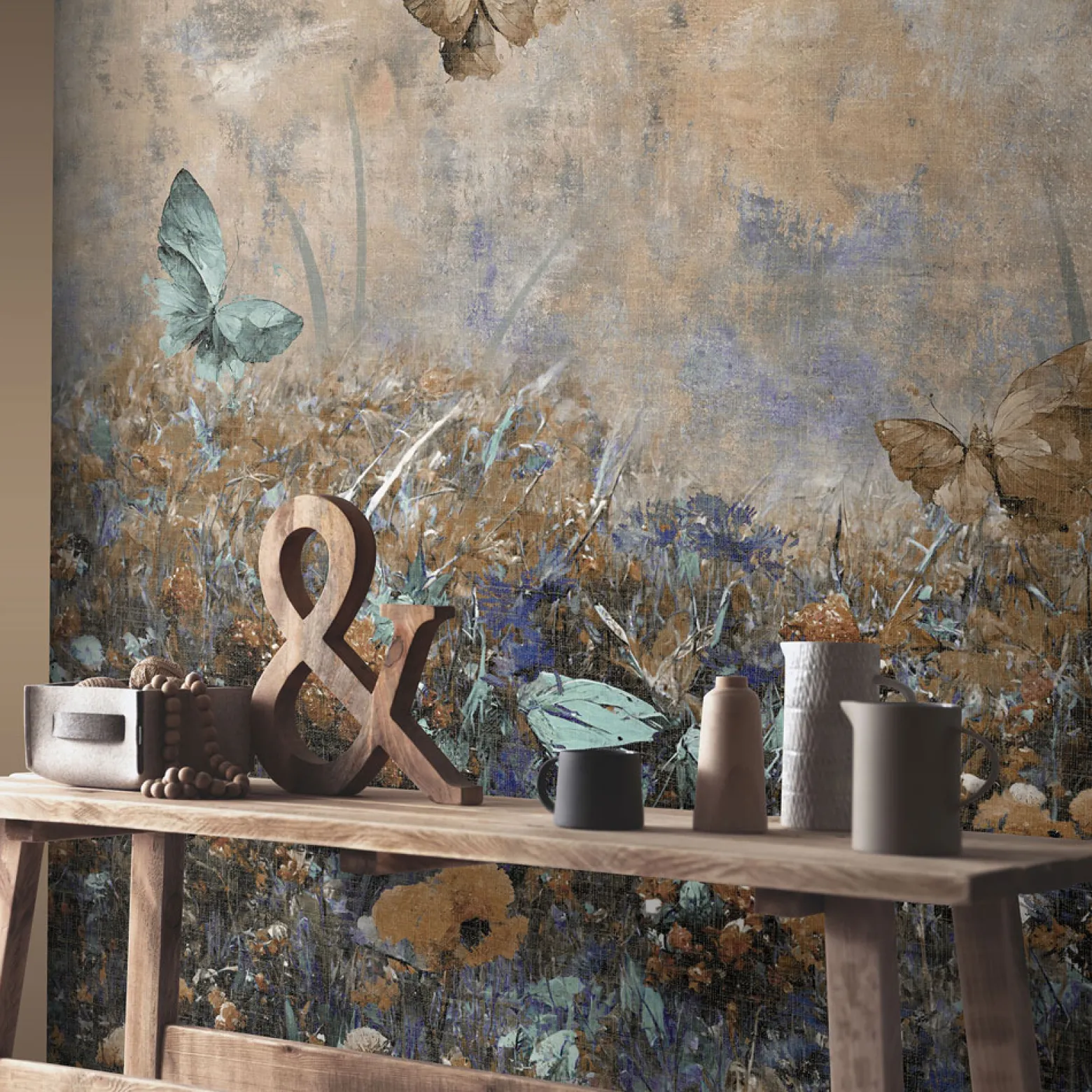 Fototapete Guido Maria Kretschmer Wiese Floral beige