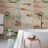 Fototapete Meer Fische Korallen Grau Bunt 39871-1