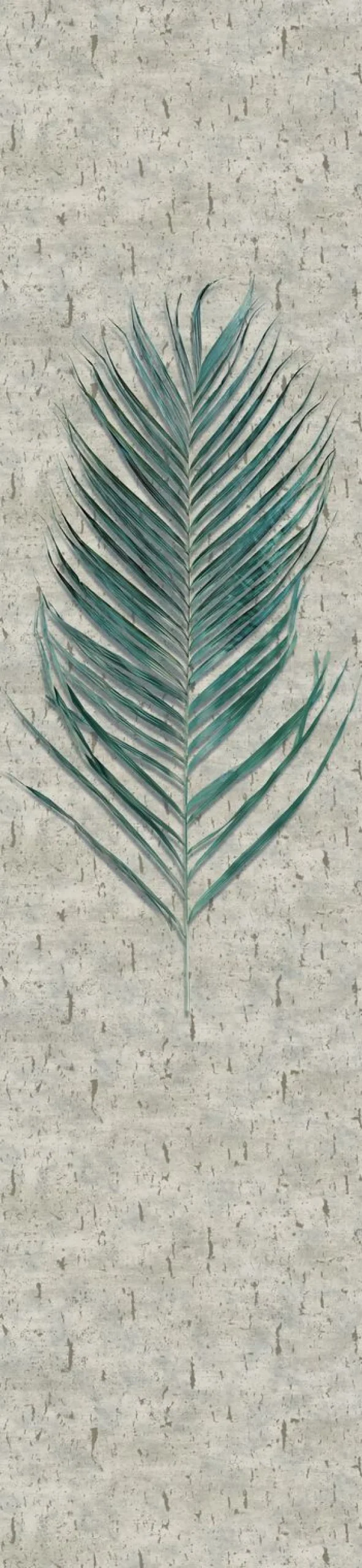 Fototapete Panel Blatt Floral grau beige 33273