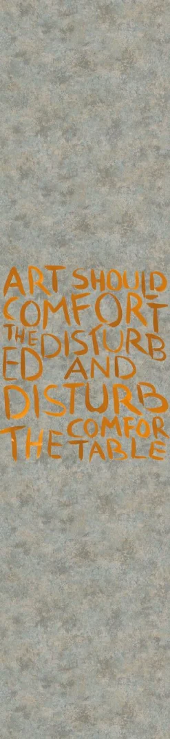 Fototapete Panel Spruch Street-Art grau kupfer 33279