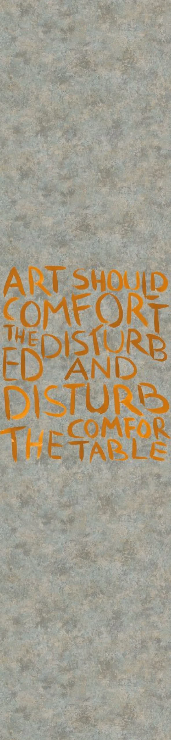 Fototapete Panel Spruch Street-Art grau kupfer 33279