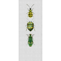 Fototapete Panel Vlies Käfer Textil grau grün Premium