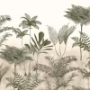 Fototapete Rasch Farne Khaki Beige 556285 Lirico