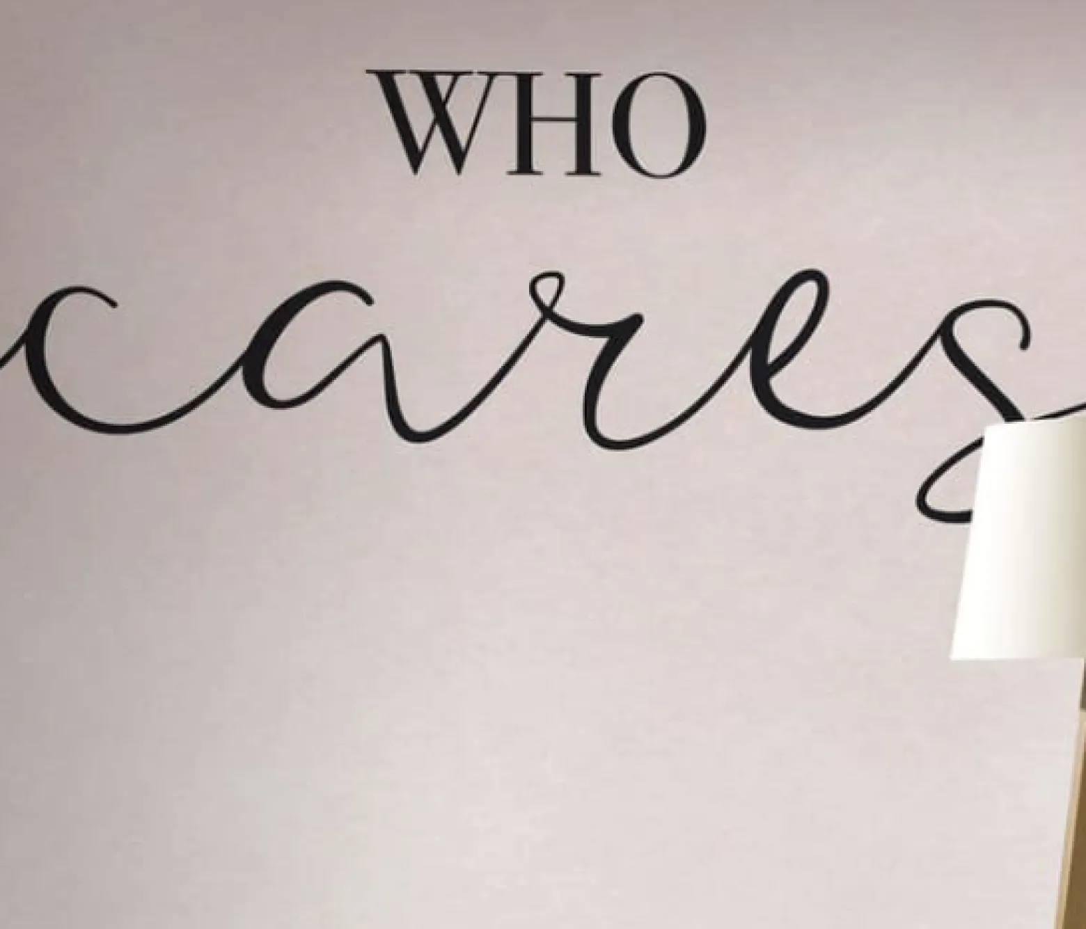 Fototapete Rasch Kruth Design Who Cares weiß 100884
