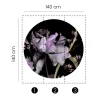 Fototapete rund Guido Maria Kretschmer Floral schwarz lila