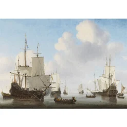 Fototapete Schiffe Meer Boot Blau Braun 2505V-11