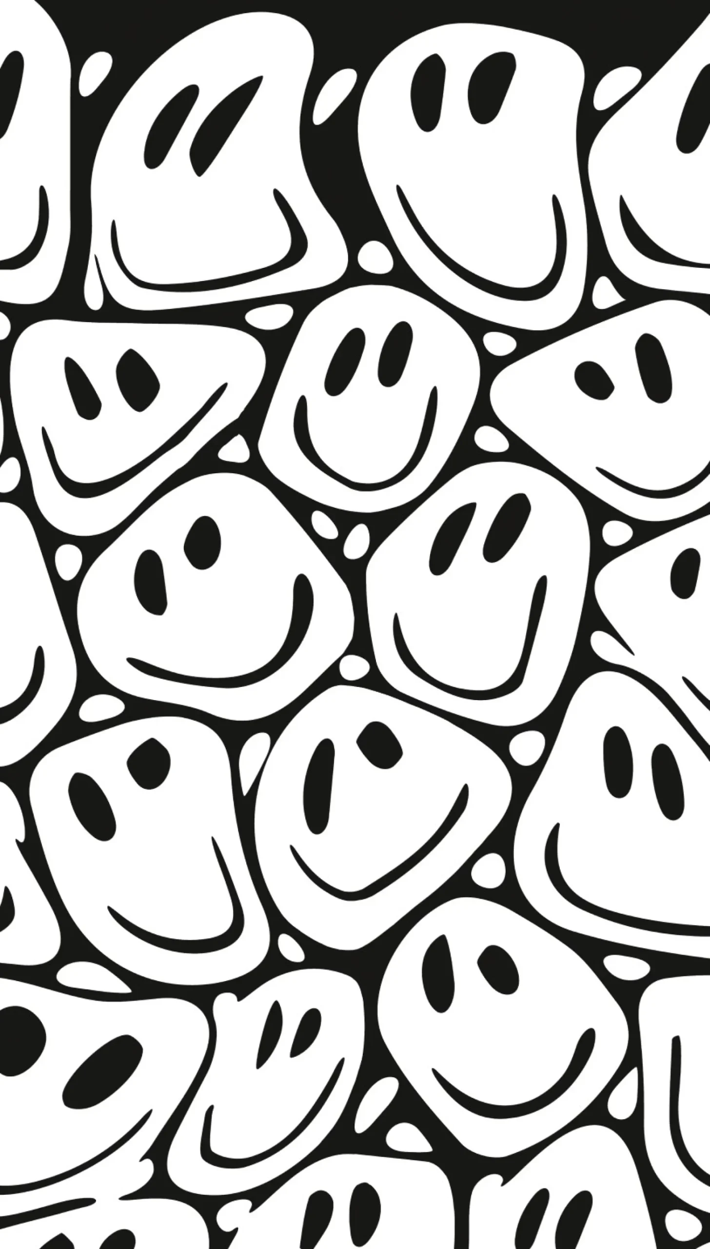 Fototapete Smileys Abstrakt Schwarz Weiß ML3101