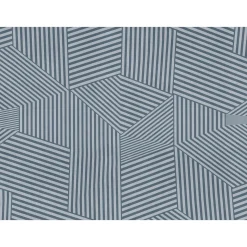 Fototapete Streifen Grafisch Blau Grau 39892-1