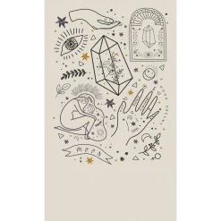 Fototapete Symbole Abstrakt Creme Schwarz 39823-1