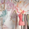 Fototapete Tänzerinnen Aquarell Weiß Rosa Blau ML2201