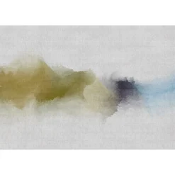 Fototapete Vlies Aquarell Kunst grau grün blau Premium