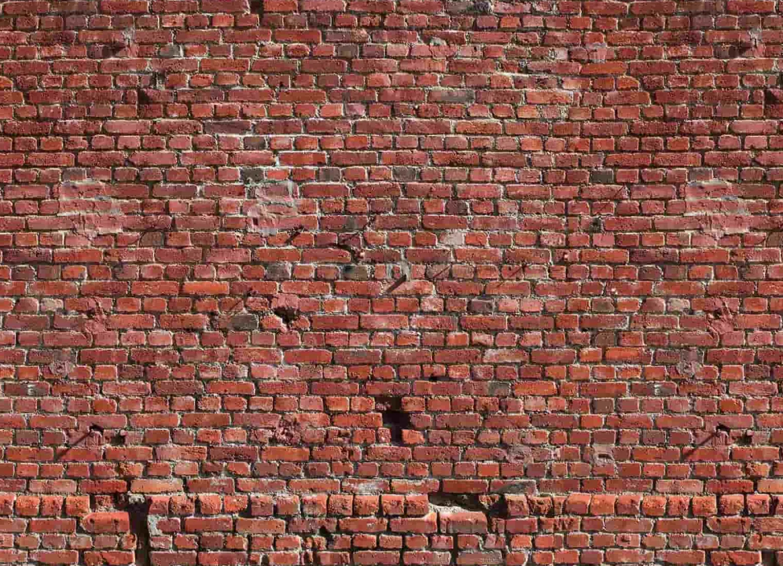 Fototapete Vlies Backstein-Mauer rot-braun Designwalls