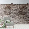 Fototapete Vlies Backstein Mauer Putz grau braun 38333-1