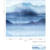Fototapete Vlies Berge Wasser Landschaft blau weiß