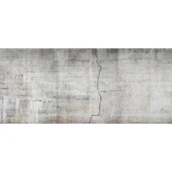 Fototapete Vlies Beton Riss Stein grau silber