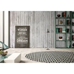 Fototapete Vlies Beton Streifen Wand grau