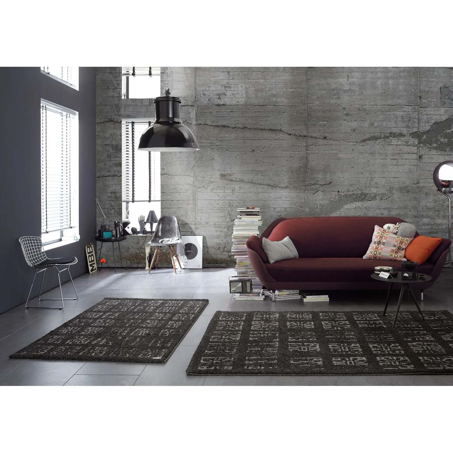 Fototapete Vlies Beton Wand Stein grau silber