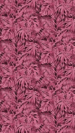 Fototapete Vlies Blätter Dschungel Vintage Pink Rosa 79145-8
