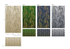 Fototapete Vlies Blätter Grafisch Floral grau 47243