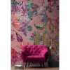 Fototapete Vlies Blumen Floral Grafik rosa rot Premium
