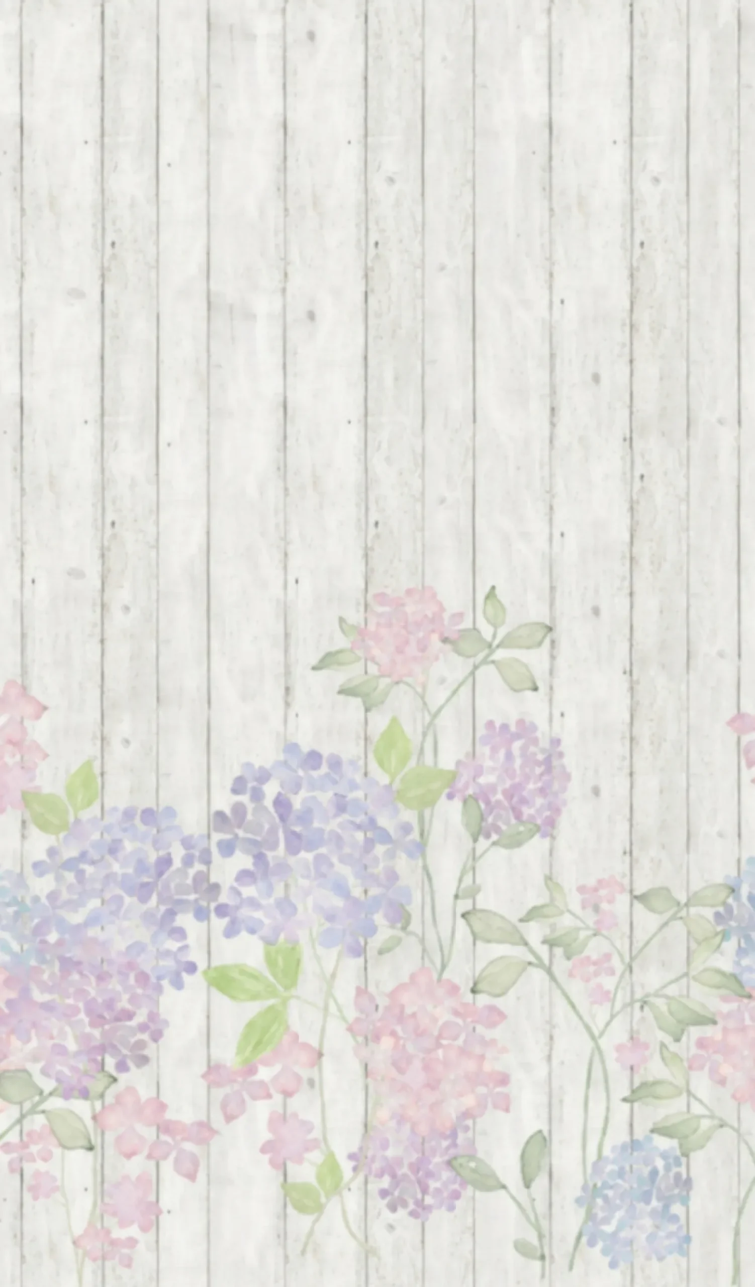 Fototapete Vlies Blumen Holz Paneele lila rosa 47265
