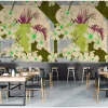 Fototapete Vlies Blumen Vintage beige grün Premium
