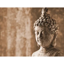 Fototapete Vlies Buddha Asia Skulptur braun Designwalls