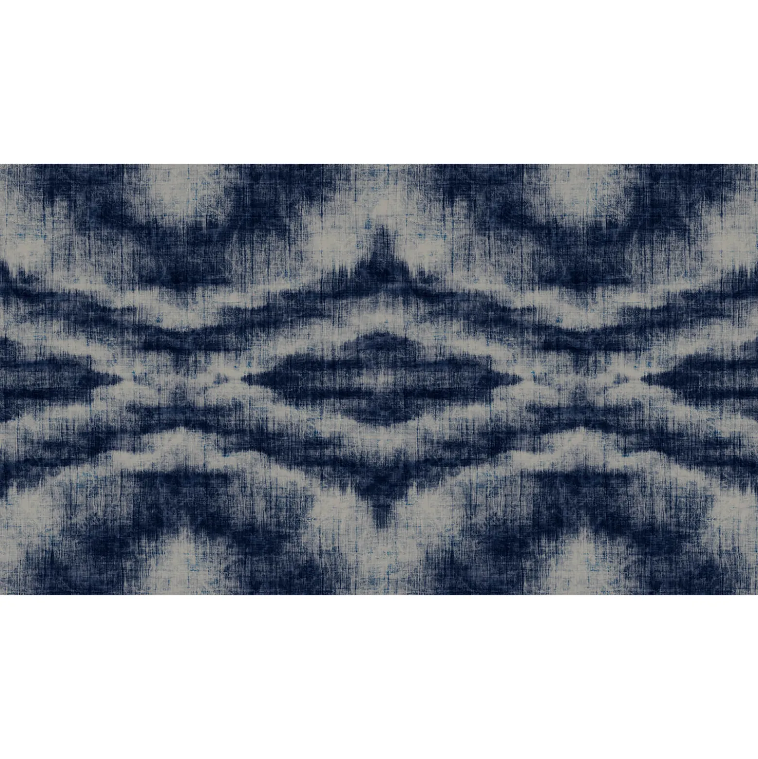 Fototapete Vlies Canvas-Muster Rauten blau Premium