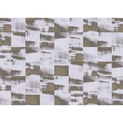 Fototapete Vlies Collage Kacheln braun grau Premium