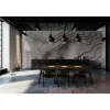 Fototapete Vlies 3D Beton Canyon Grau Schwarz Premium