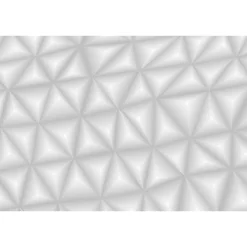 Fototapete Vlies 3D Dreiecke Grafik grau weiß