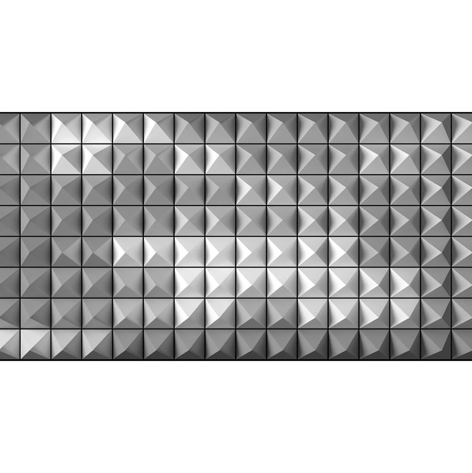 Fototapete Vlies 3D Grafisch Quadrate grau