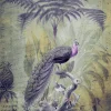 Fototapete Vlies Dschungel Pfau grün lila