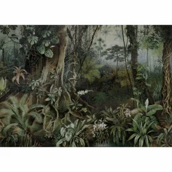 Fototapete Vlies Dschungel Pflanzen grün braun Premium