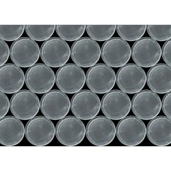 Fototapete Vlies Fassdeckel Kreise grau schwarz