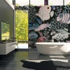 Fototapete Vlies Fische Unterwasser lila rosa