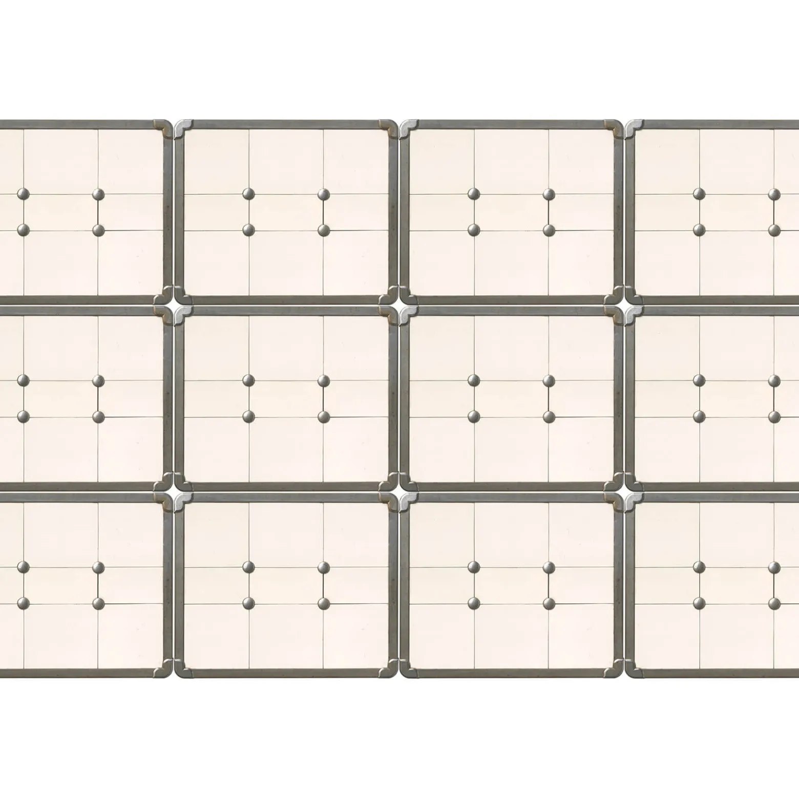 Fototapete Vlies Fliesen Vierecke Grafik creme