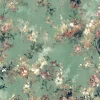 Fototapete Vlies Floral Shabby Grün Beige 35096