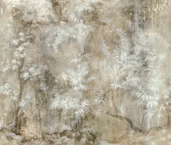 Fototapete Vlies Floral Tropisch Beige Grau 35095