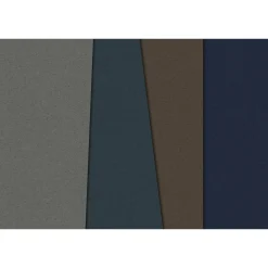 Fototapete Vlies Geometrie Retro blau braun Premium