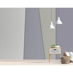 Fototapete Vlies Geometrie Retro creme grün Premium