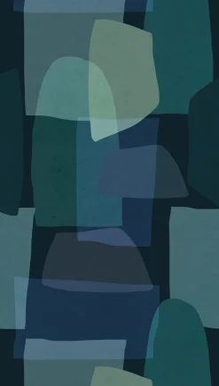 Fototapete Vlies Grafik Abstrakt Blau Grün 78206-1