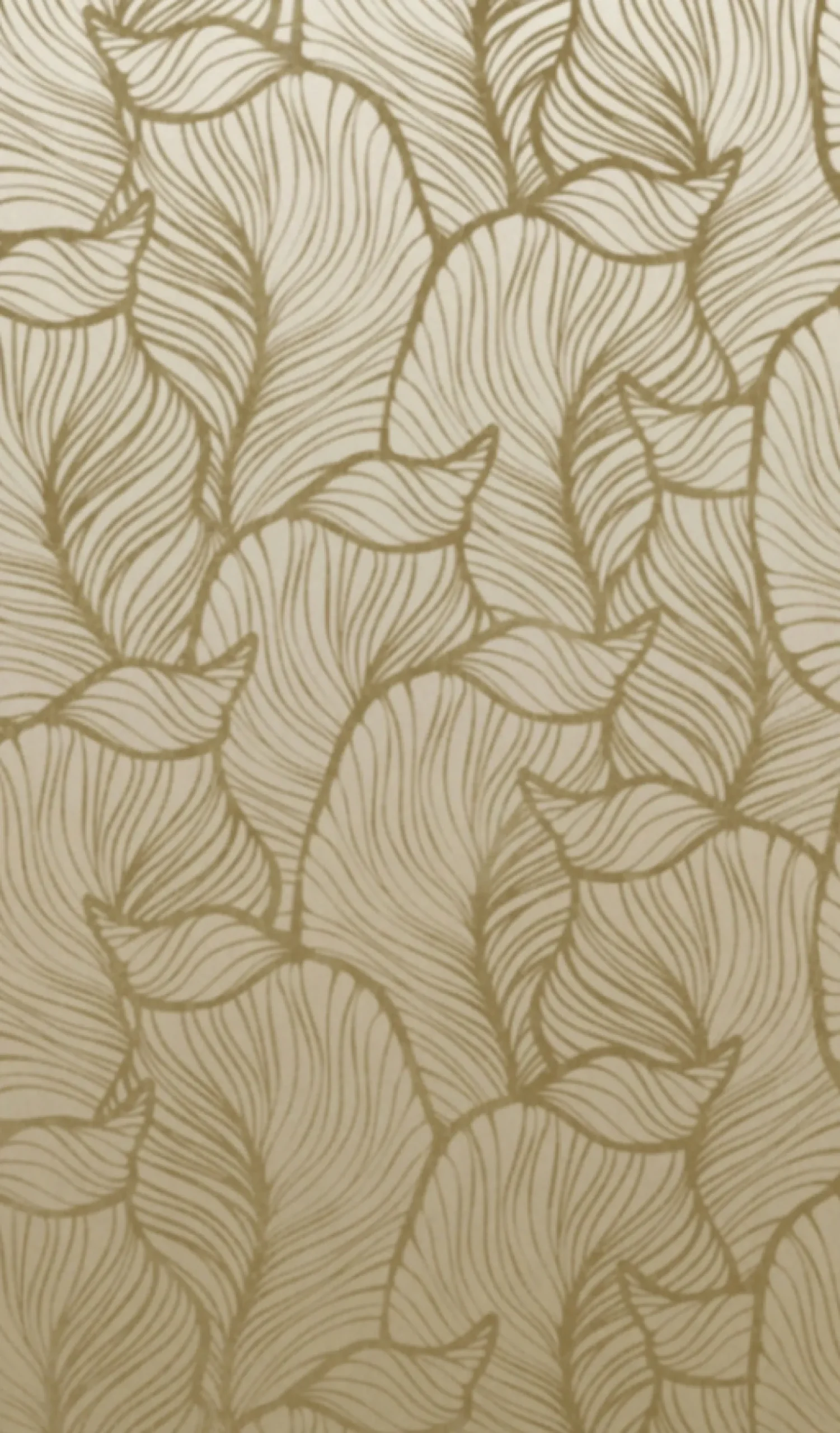 Fototapete Vlies Grafik Blätter Floral beige 47270